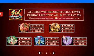 six acrobats payout
